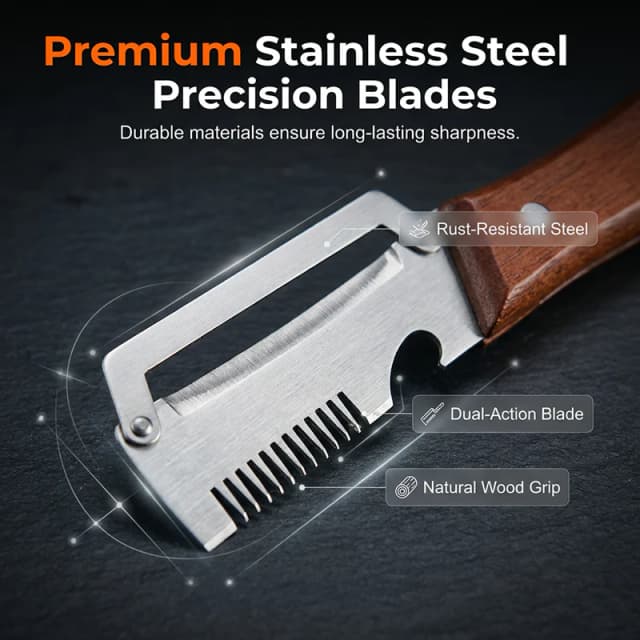 3-in-1 Scallion Shredder & Peeler Kitchen Tool